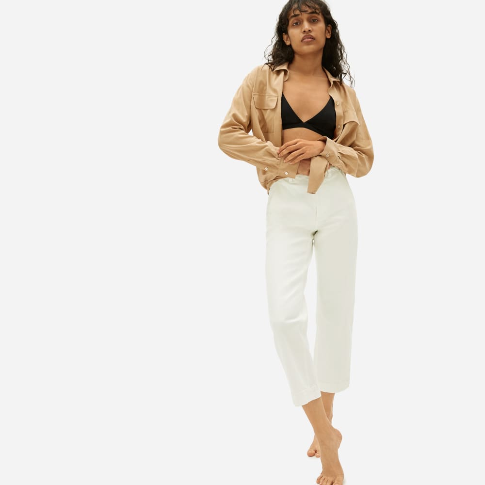 The Straight-Leg Crop | Bone | Regular - Image 3