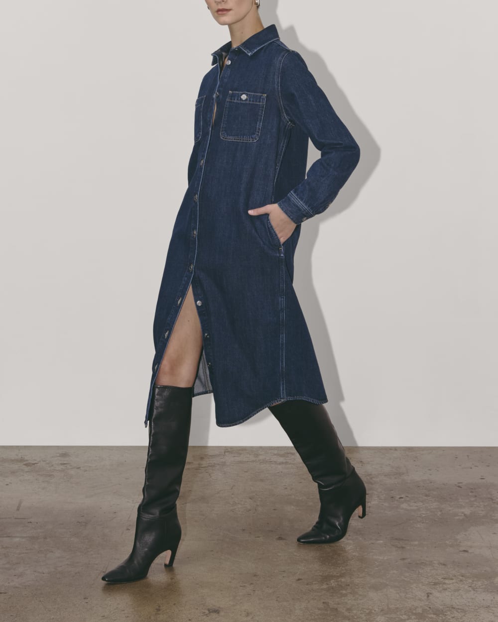 The Denim Shirtdress | Indigo - Image 3