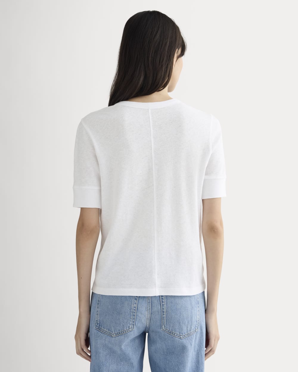 The Henley in Cotton Linen | White - Image 4