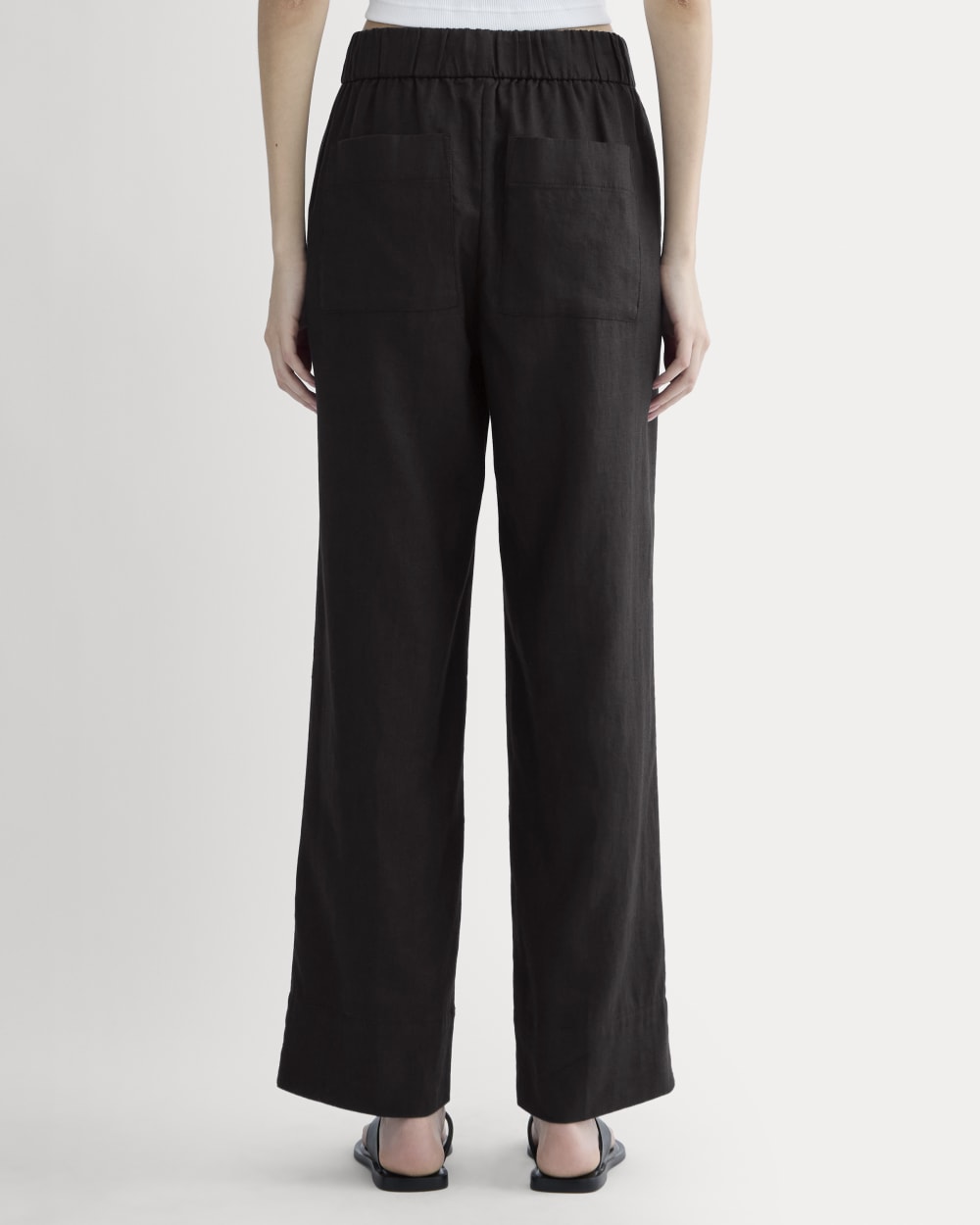 The Linen Easy Pant | Black - Image 5