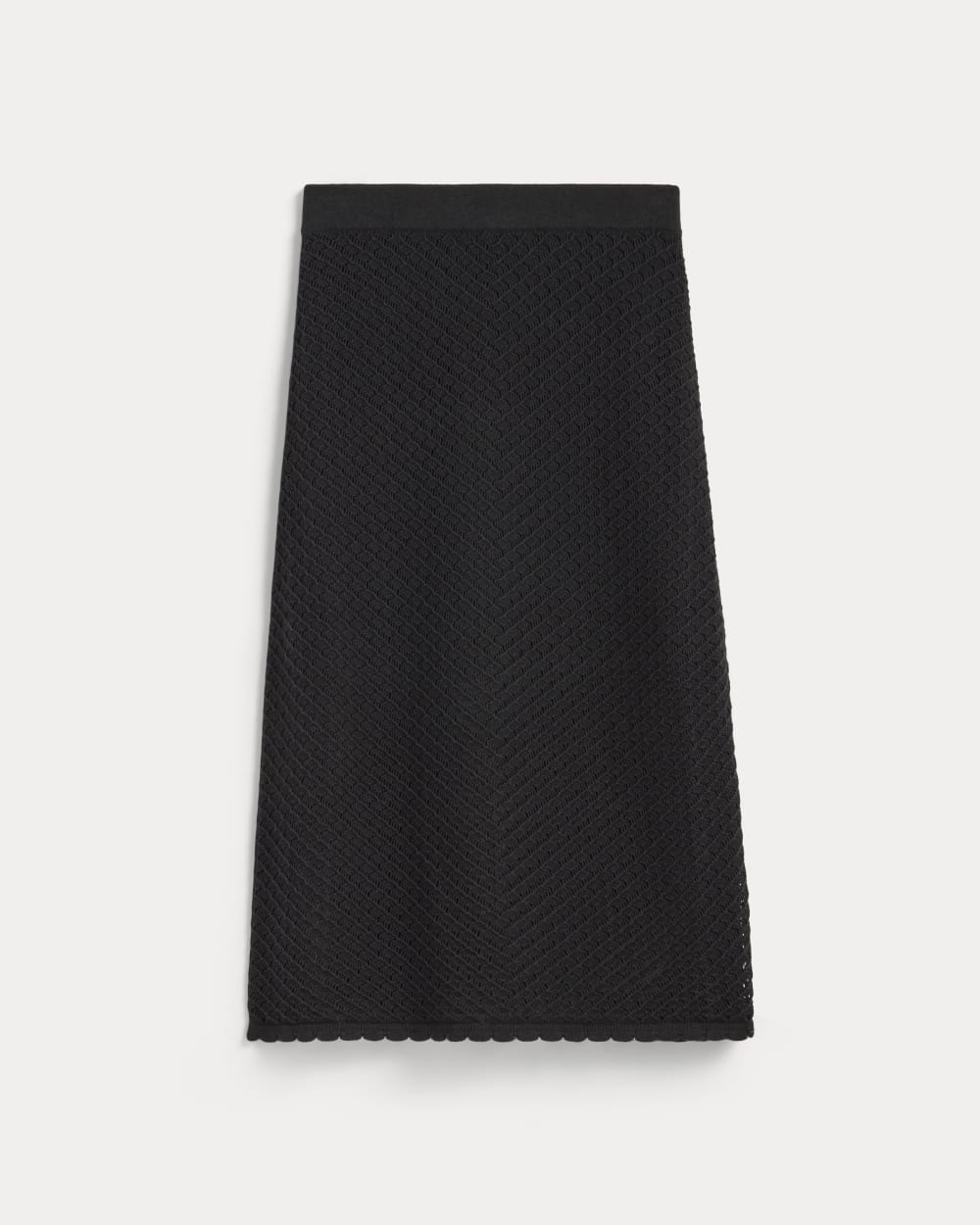 The Lace Knit Skirt | Black - Image 2