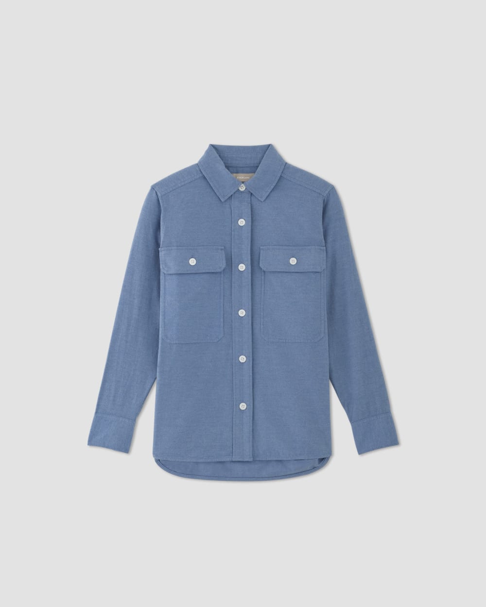 The Classic Cotton Flannel Shirt | Heathered Heritage Blue - Image 2