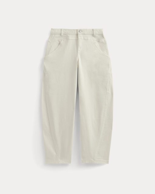 Alternative view of Double-Stitch Barrel Pant | Bone