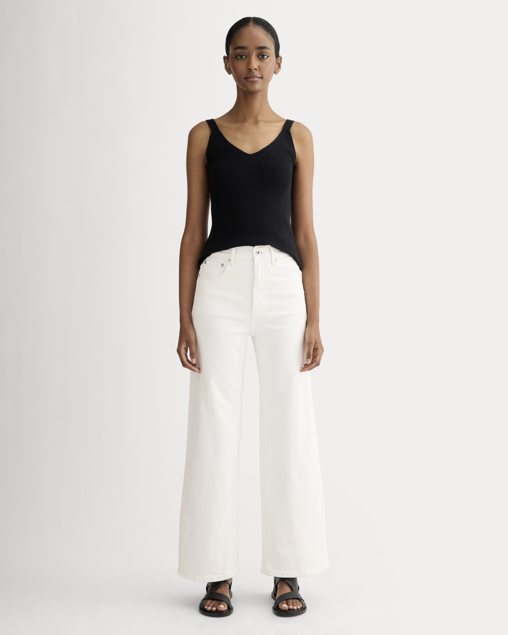 The Fine Knit Cami | Black - Image 3