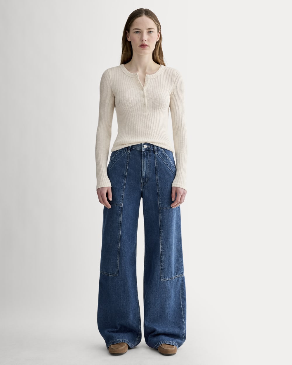 The Cozy Rib Henley | Bone - Image 3