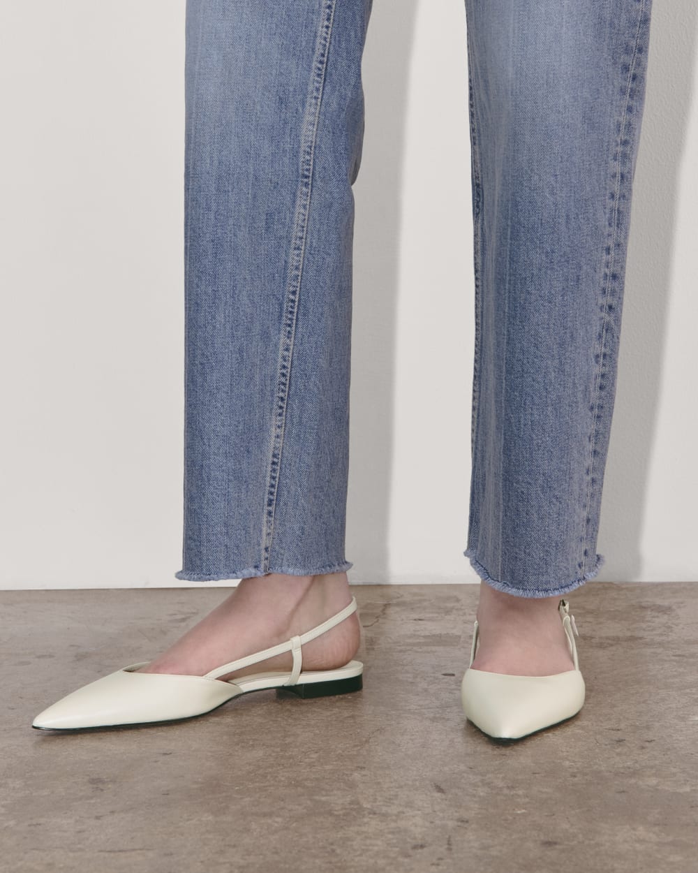 The Studio Slingback Flat | Canvas - Image 2