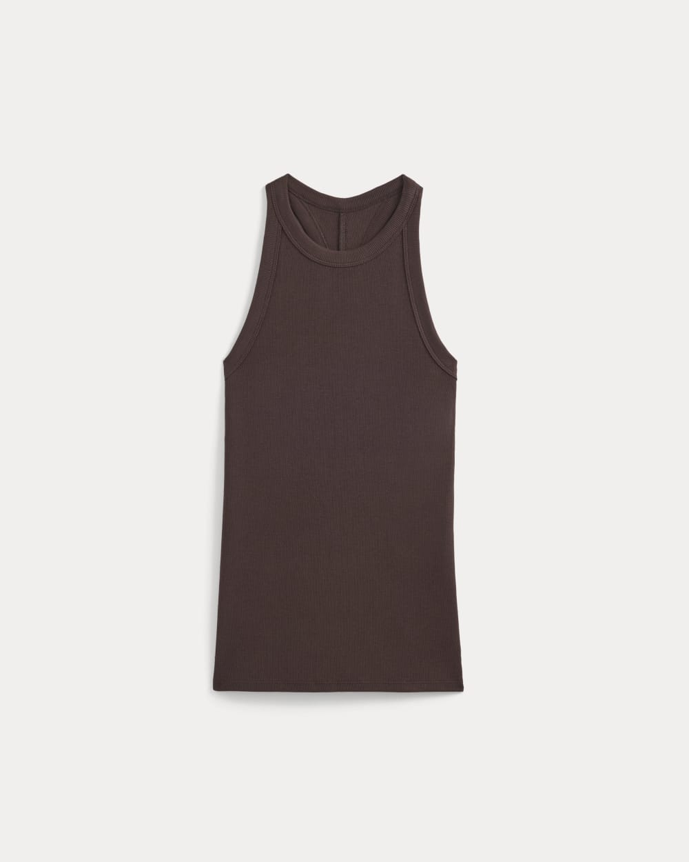 Luxe Rib Racerback Tank | Coffee Bean - Image 2
