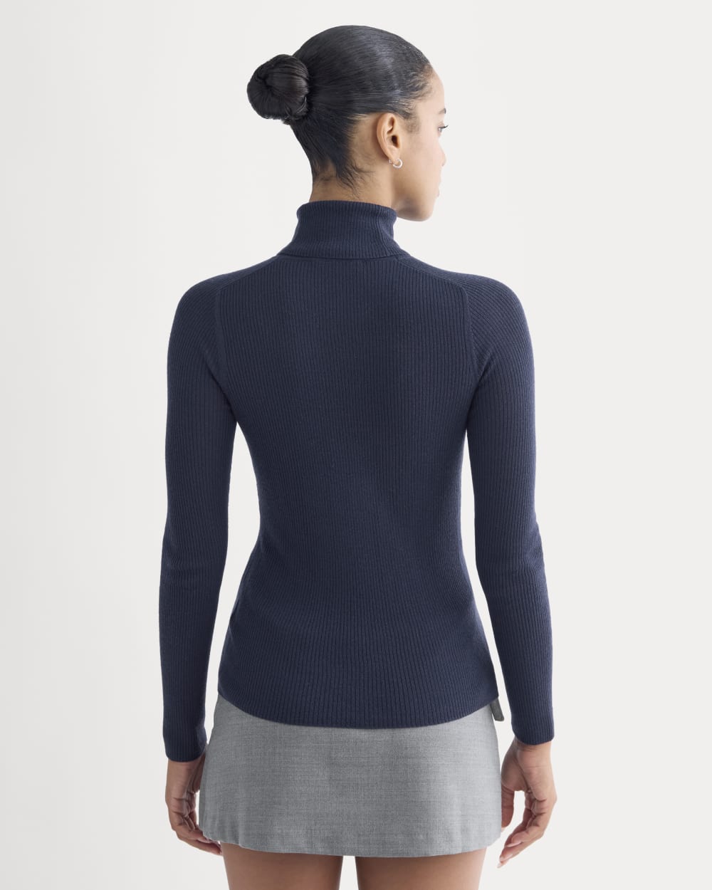 The Turtleneck in Ultrasoft Merino | Rich Navy - Image 9
