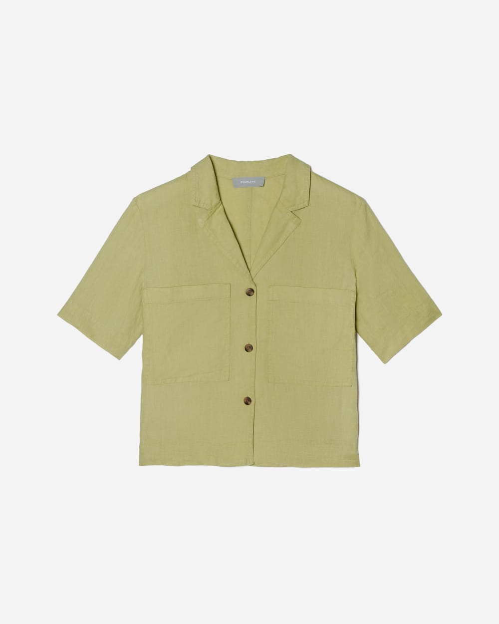 The Linen Workwear Shirt | Leek - Image 4