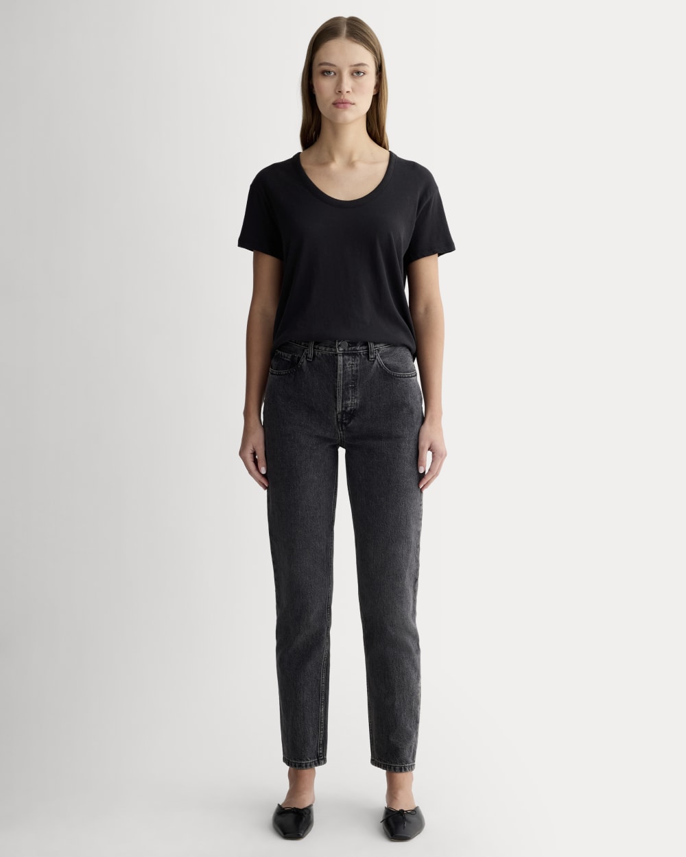 The Air Scoop-Neck Tee | Black - Image 3