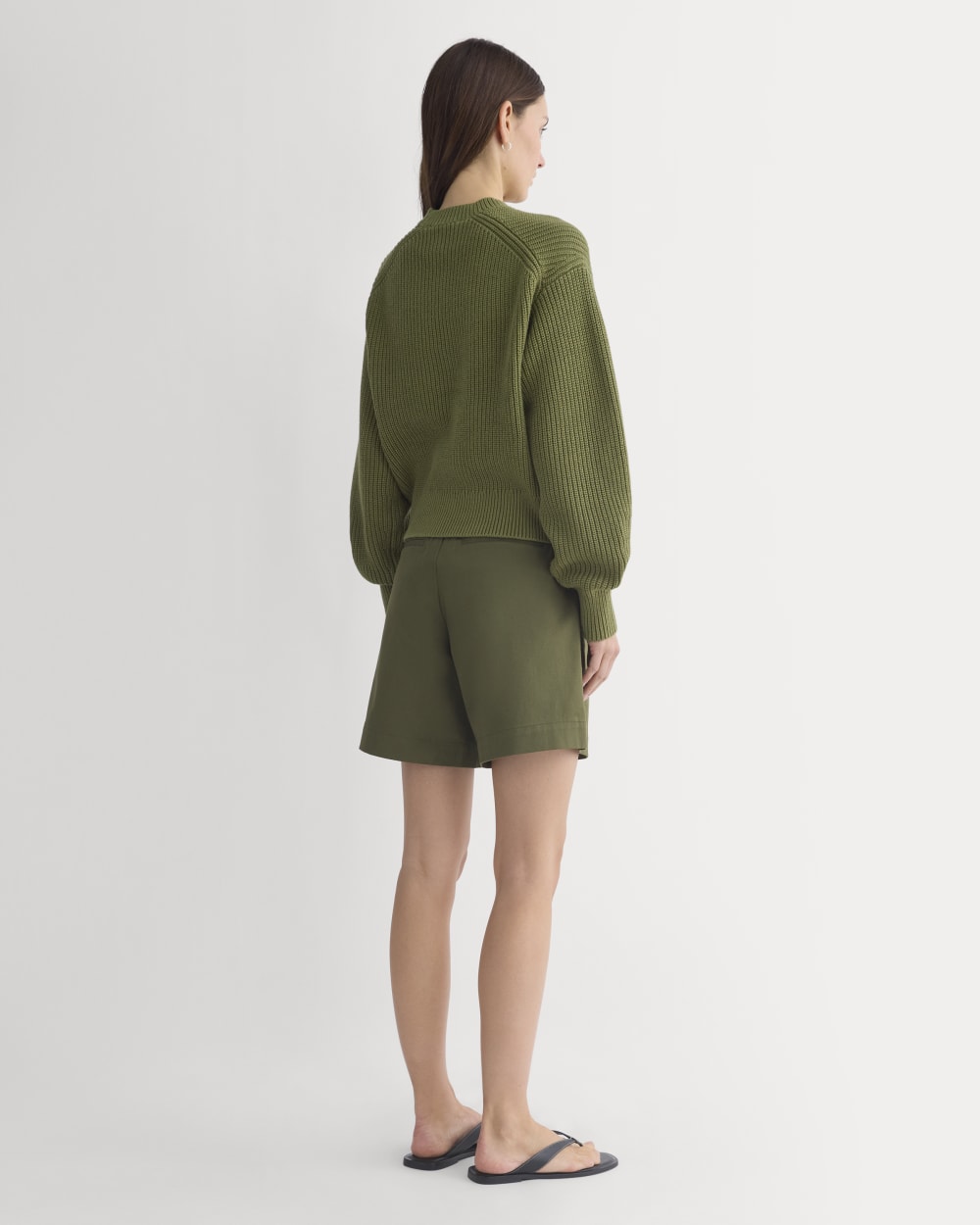Cropped Ribbed Crew in Everyday Cotton | Mayfly - Image 5