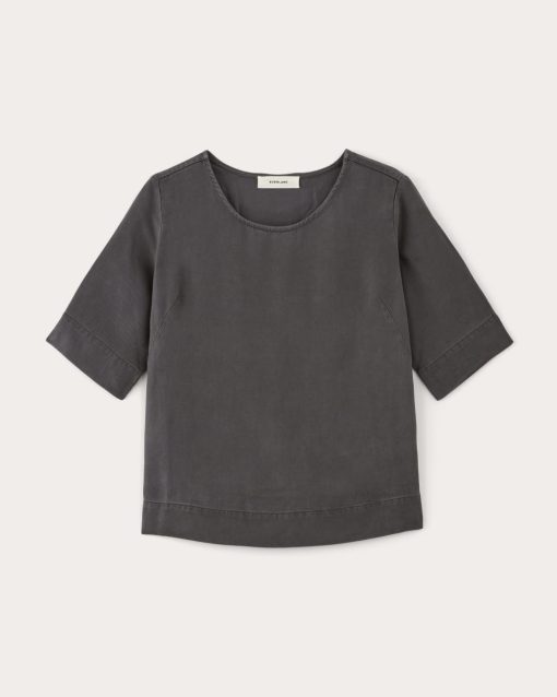 Alternative view of The Relaxed Tee in Buttersoft | Graphite