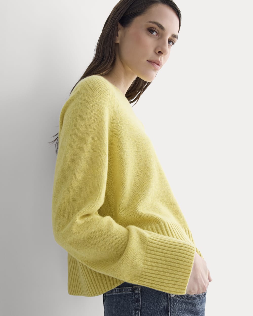 The Boxy Crew in Cashmere | Double Cream Heather - Image 4