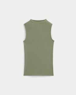 Alternative view of The Luxe Rib Funnel-Neck Tank | Sagebrush