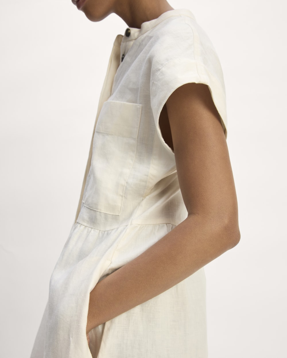 The Craft Dress in Linen | Bone - Image 5