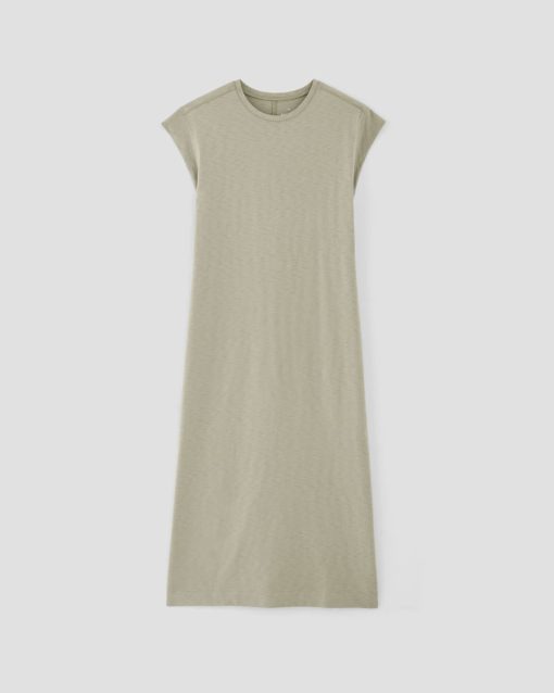 Alternative view of The Muscle Tee Midi Dress | Seagrass