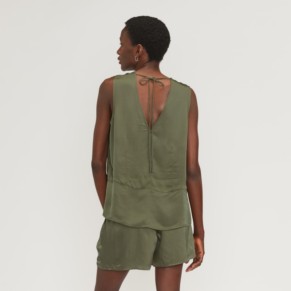 The Satin V-Neck Top | Kalamata - Image 3