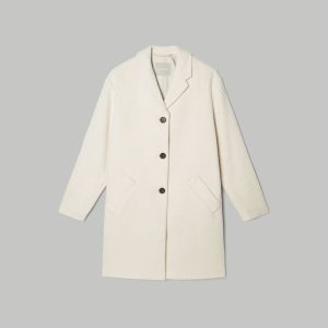 Alternative view of The Italian ReWool® Cocoon Coat | Cream