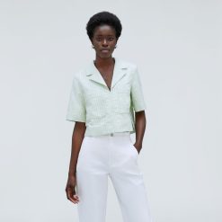 Alternative view of The Oxford Popover | Apricot Tan / Spray