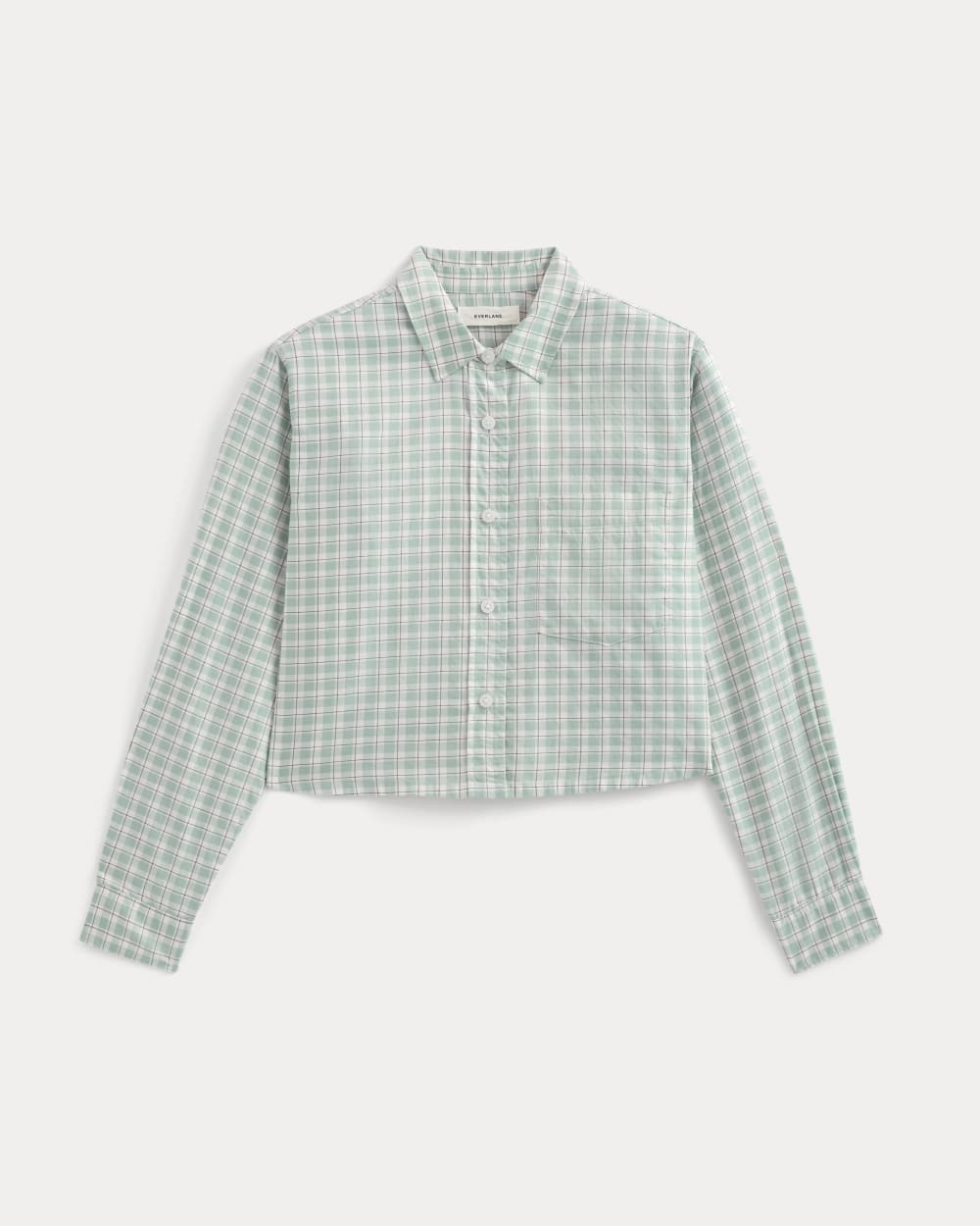 The Way-Short Shirt in Silky Cotton | Gray Mist - Image 2