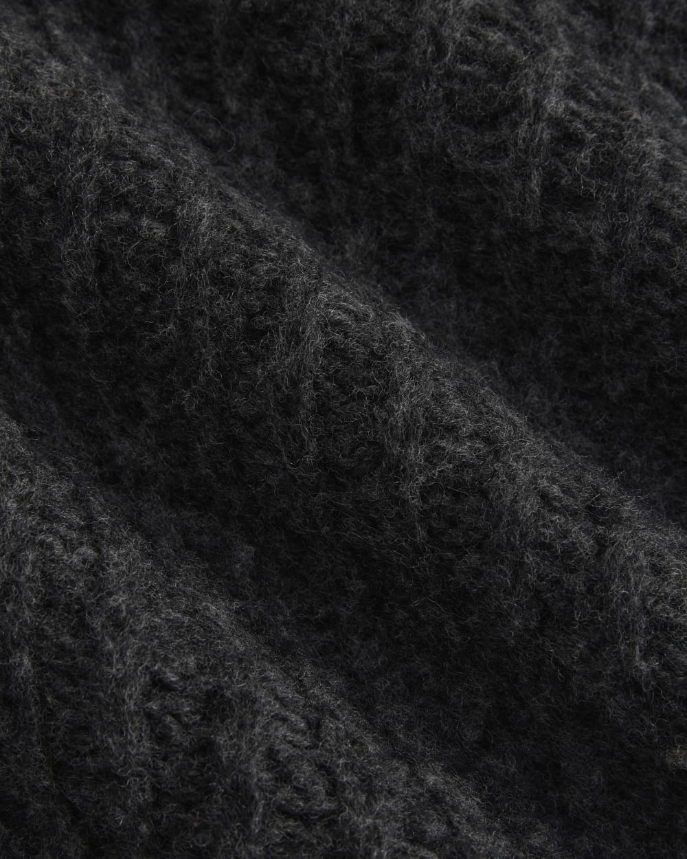 Waffle Sweater in Cloud | Heathered Soot - Image 9
