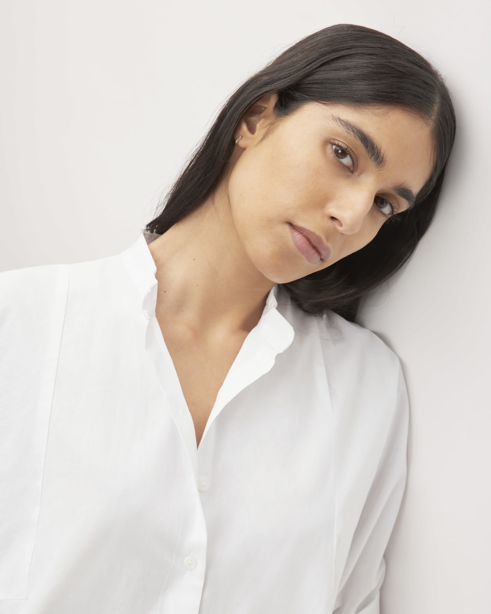 The Oversized Raglan Shirt | White - Image 4