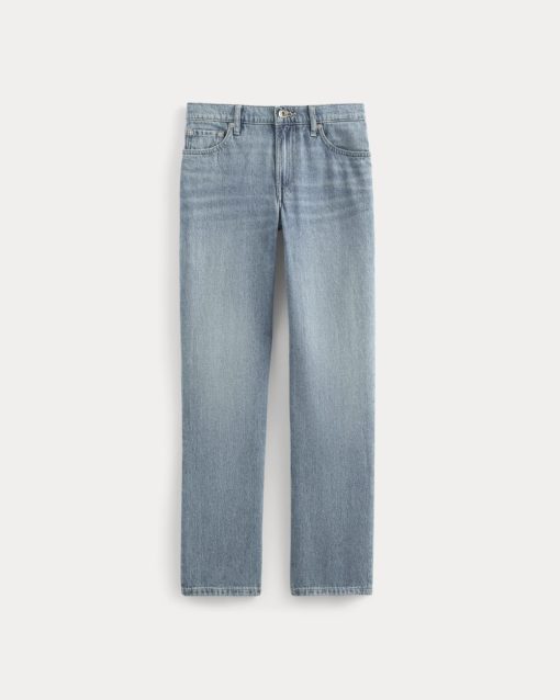 Alternative view of Low-Rise Straight Jean | Tungsten Scratch