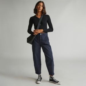 The Utility Barrel Pant | Navy | Regular