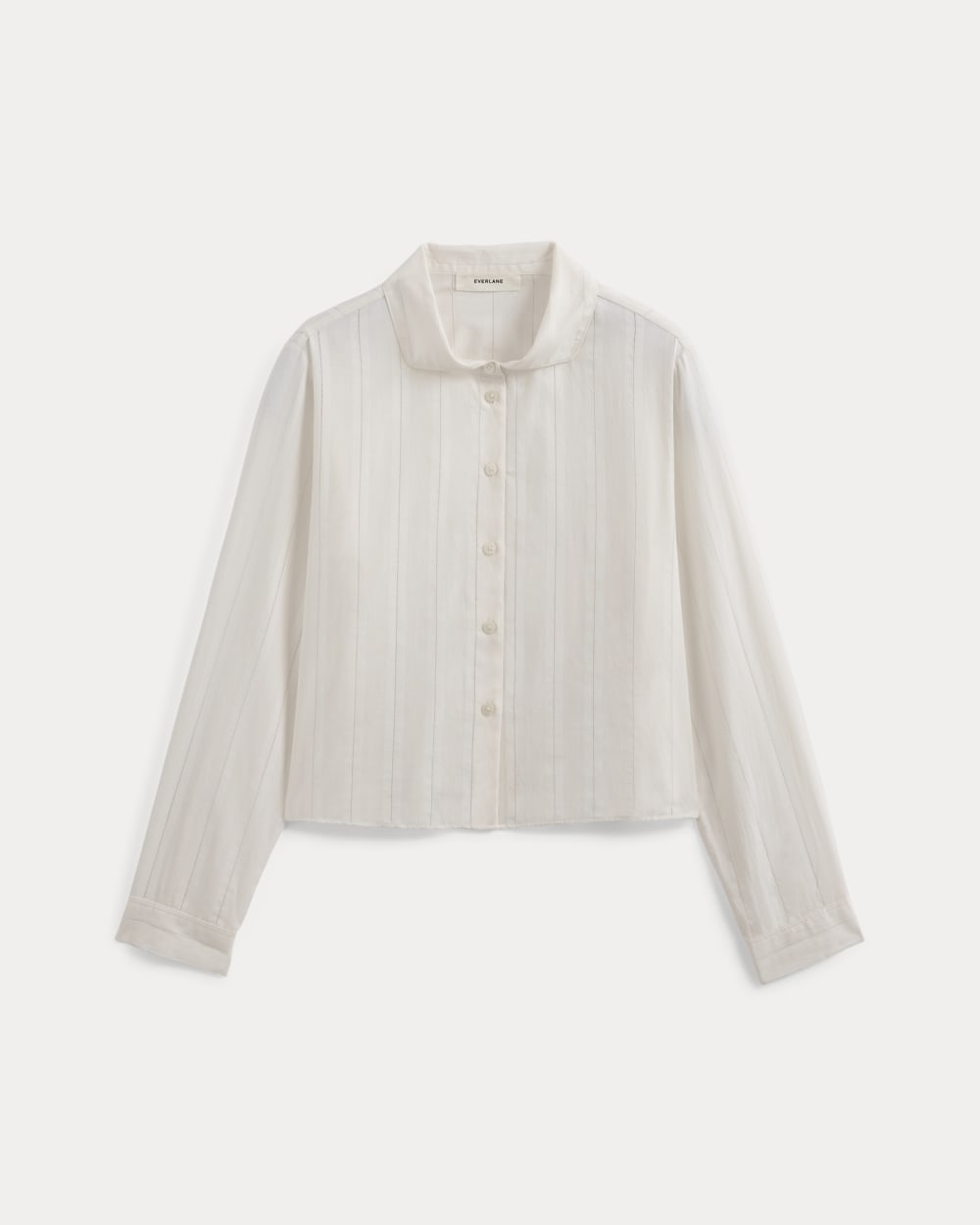 Textured Mini Collar Shirt | Bone - Image 2