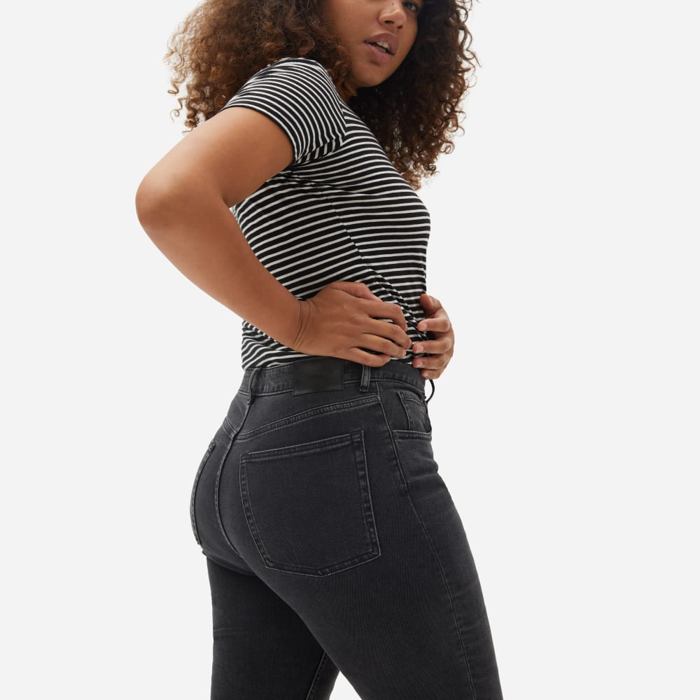 The Curvy Cheeky® Straight Jean | Washed Black | 26.5 Inseam - Image 6
