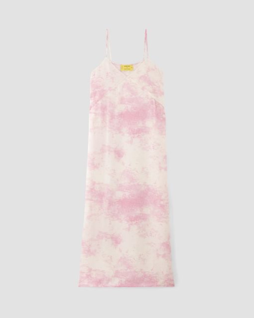 Alternative view of The Everlane x Marques' Almeida Satin Tie-Dye Dress | Pink Tie-Dye