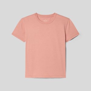 Alternative view of The Box-Cut Tee in Essential Cotton | Light Rose | No Pocket