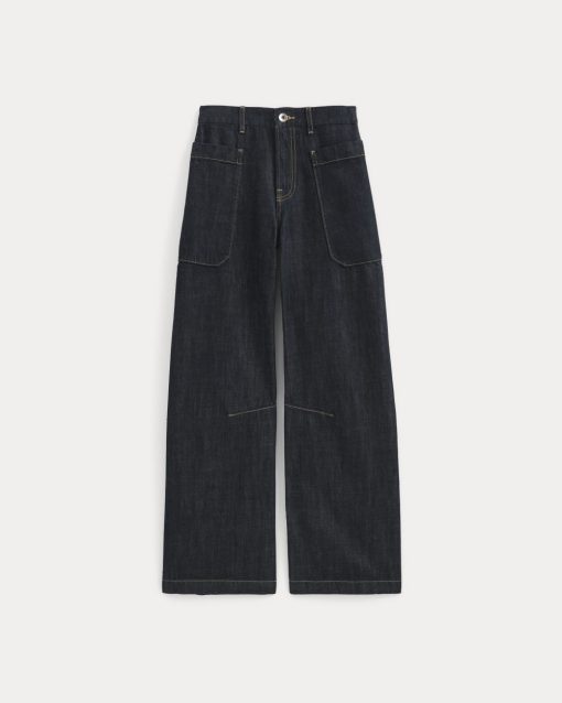 Alternative view of The Gardener Pull-On Jean | Dark Indigo