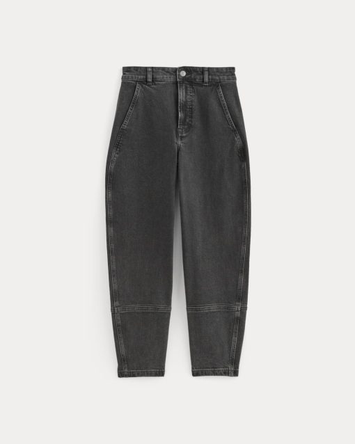 Alternative view of The Utility Barrel Pant | Washed Black | Regular