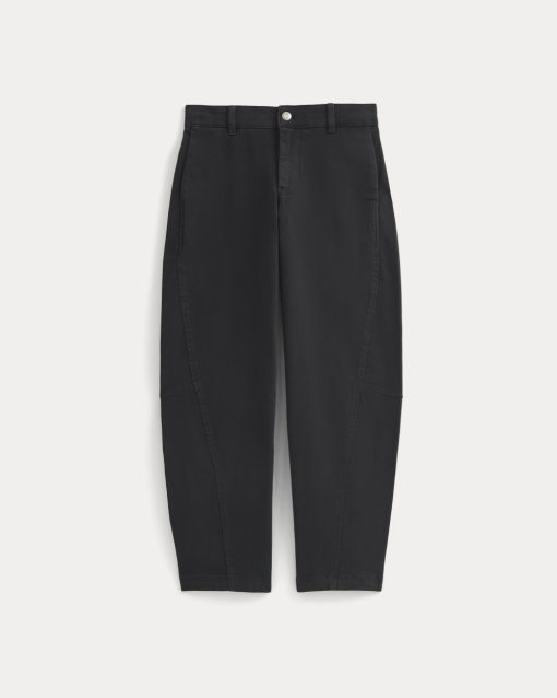Alternative view of Twisted Seam Barrel Pant | Black