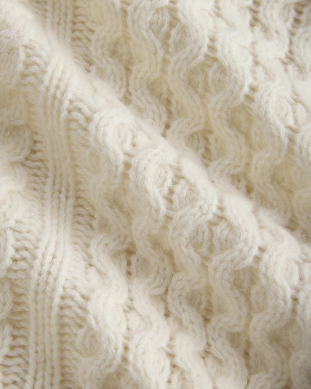 Cable Sweater in Luxe Merino | Bone - Image 6