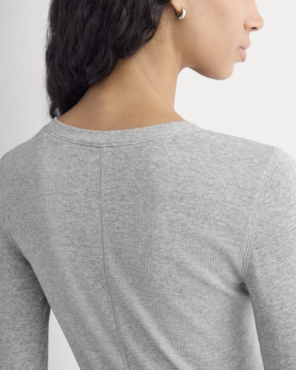 The Luxe Rib Henley | Classic Heather Grey - Image 4