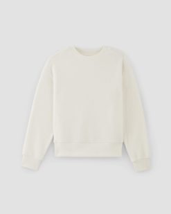 Alternative view of The ReNew Fleece Oversized Crew | Bone