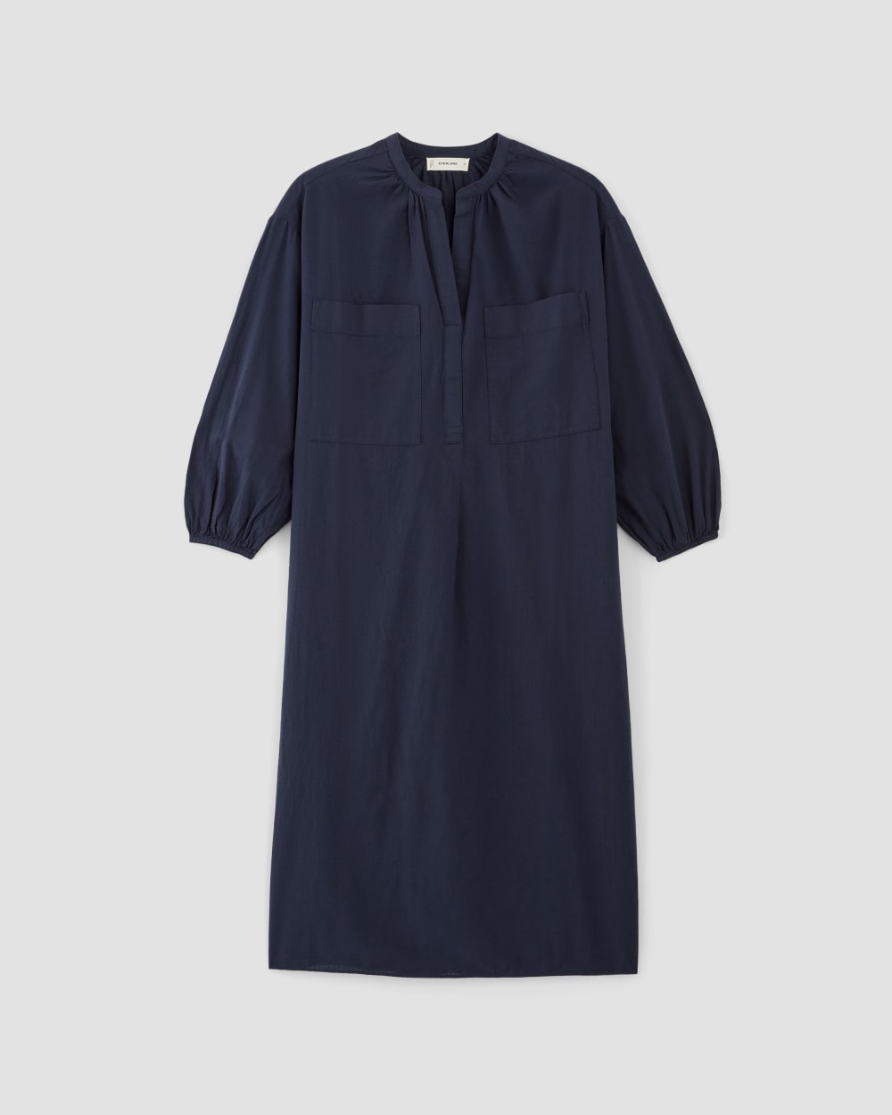 The Gauze Caftan Dress | Navy - Image 2