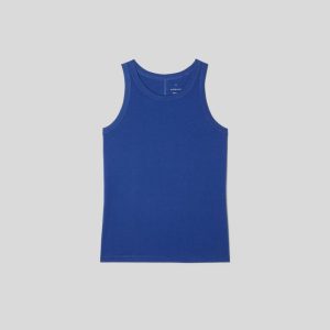 Alternative view of The Tank in Essential Cotton | Mazarine Blue