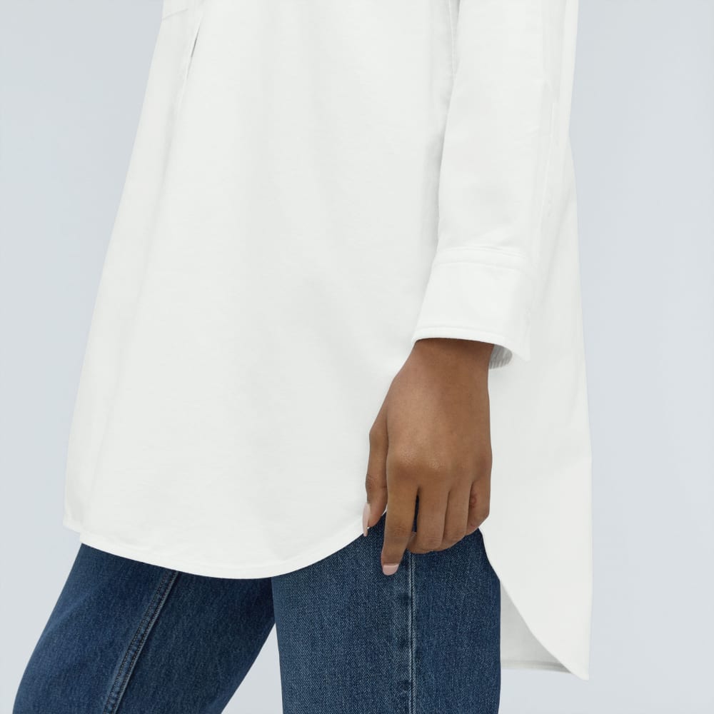 The Way Long Oxford Shirt | White - Image 7