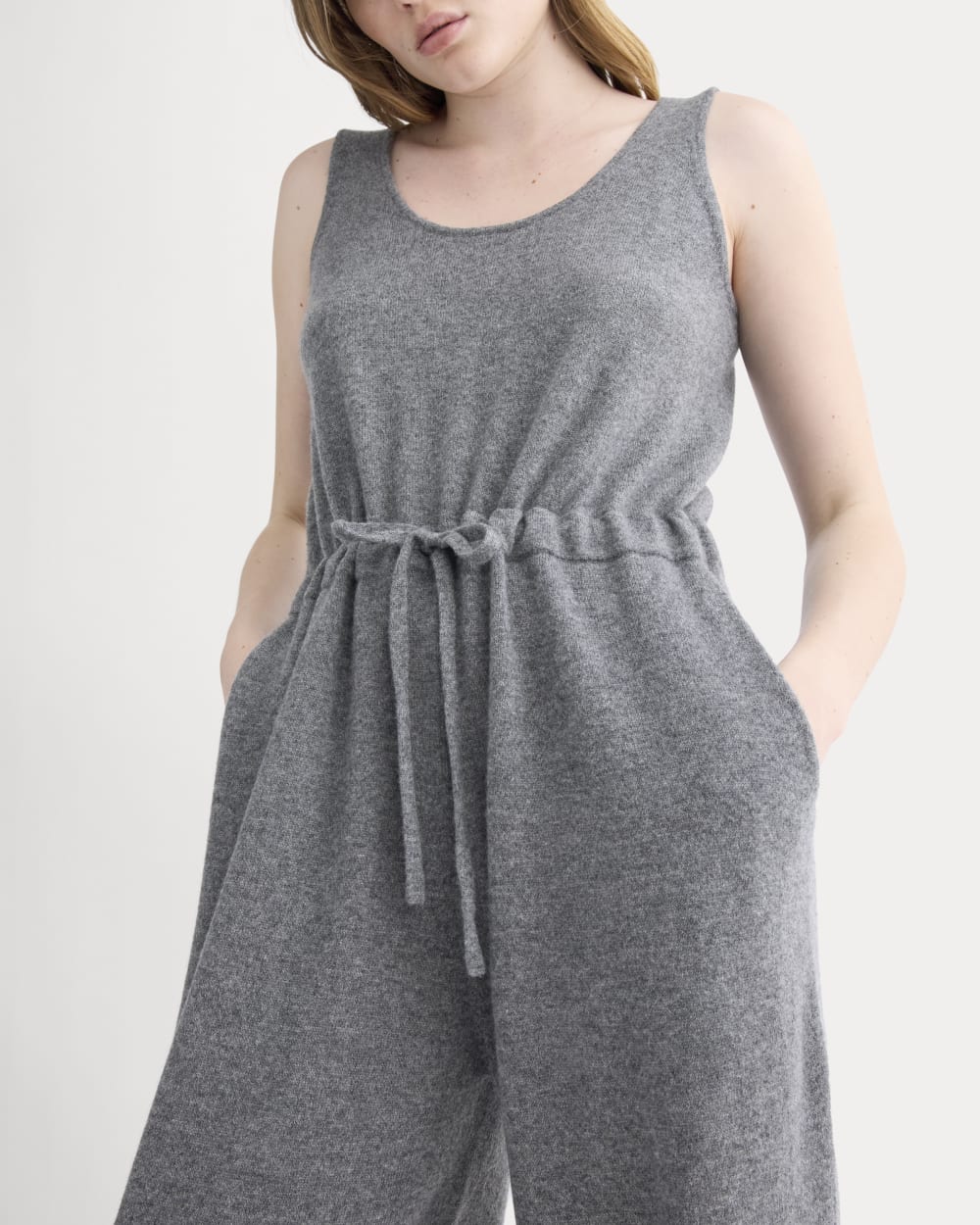 Cashmere Lounge Jumpsuit | Heather Charcoal - Image 3