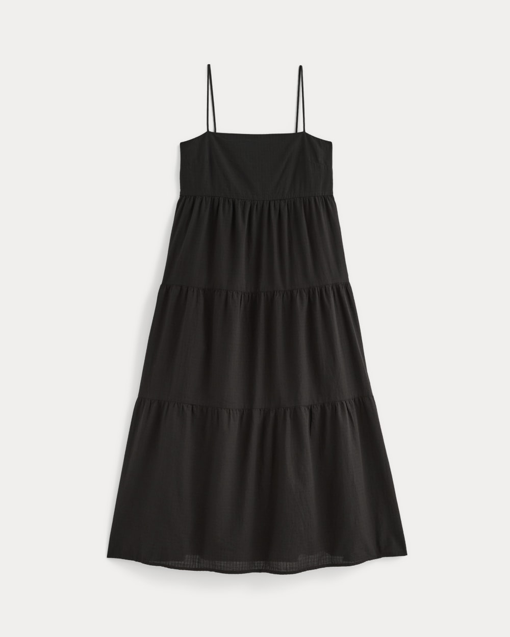The Gauze Tiered Dress | Black - Image 2