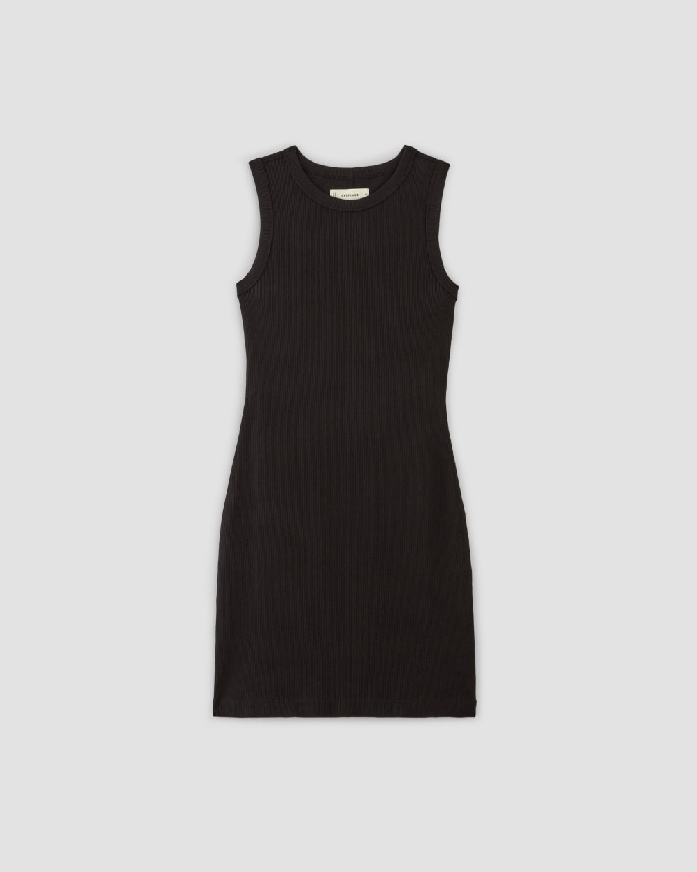 The Ribbed Mini Dress | Black - Image 2