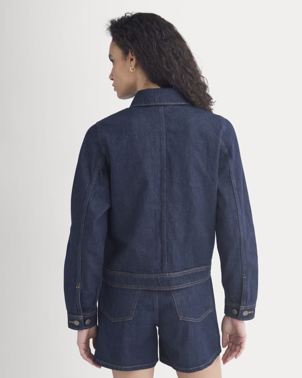 Denim Chore Jacket | Dark Indigo - Image 6