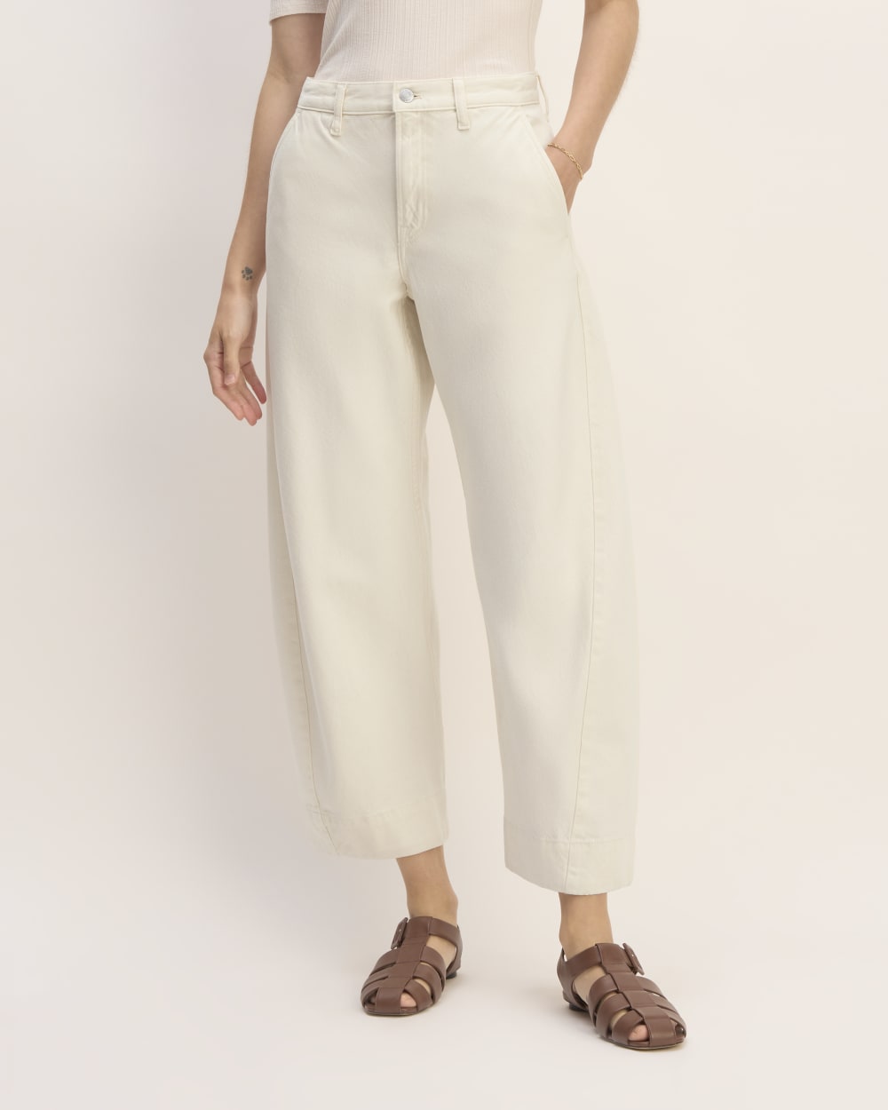 The Summer Barrel Jean | Ecru - Image 3