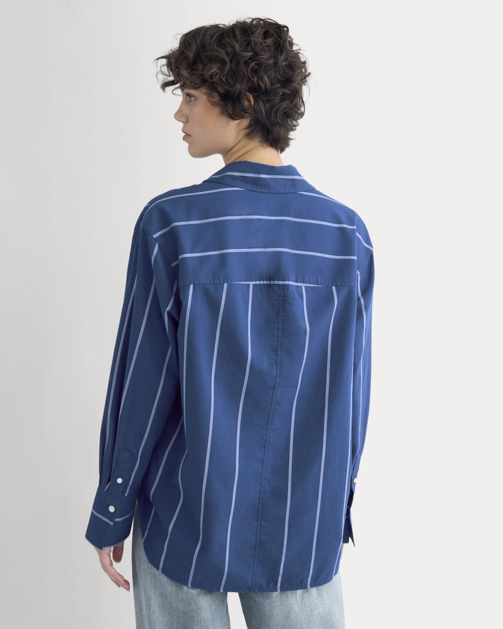 Everyday Shirt in Silky Cotton | Estate Blue/Open Air/White - Image 5