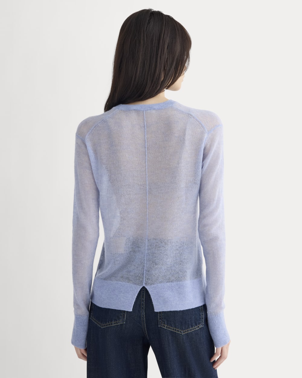 The Air Alpaca™ Relaxed Crew Top | Soft Blue - Image 6