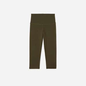 The Perform Cropped Legging | Dark Olive