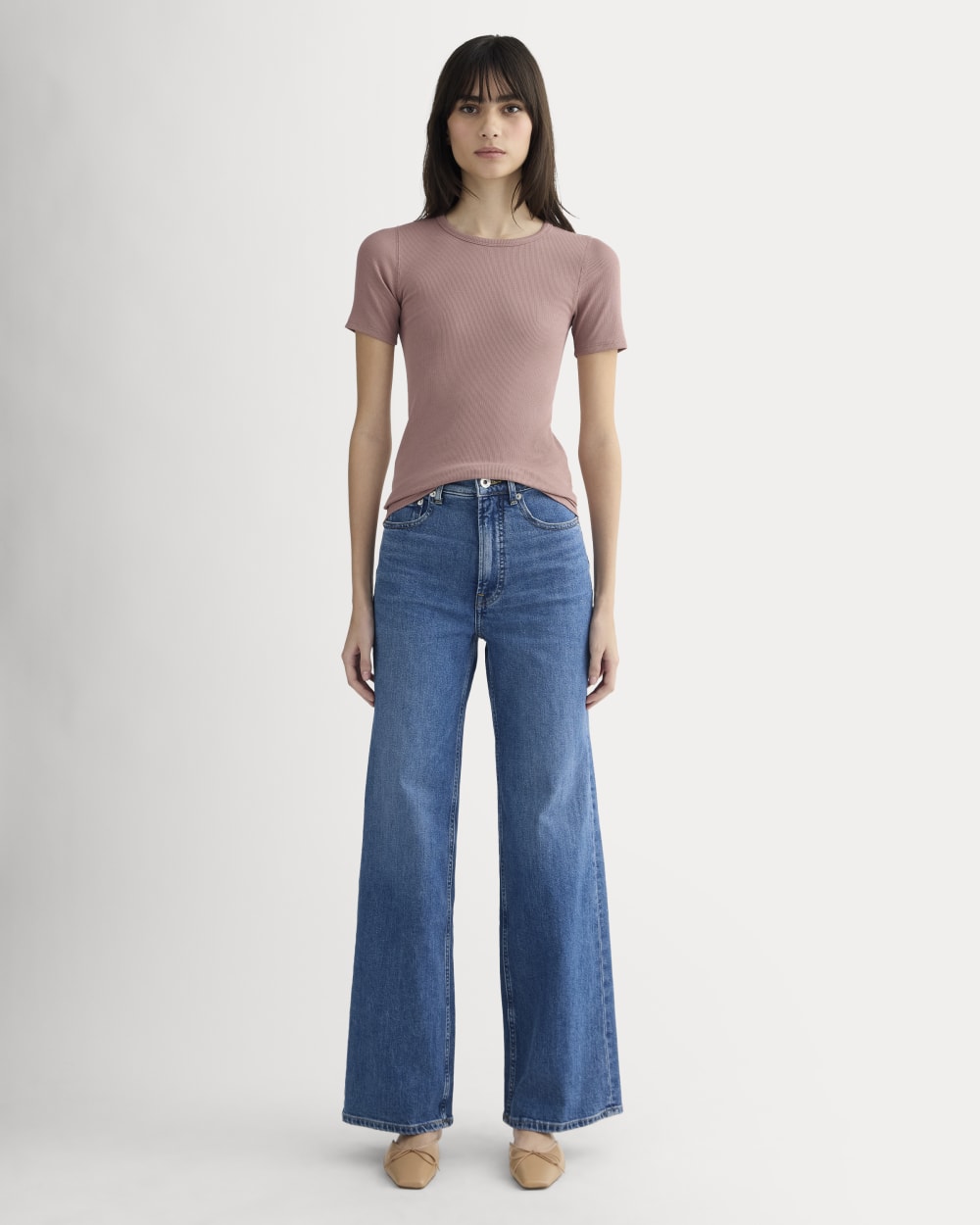 The Luxe Rib Crew | Rose Dusk - Image 3